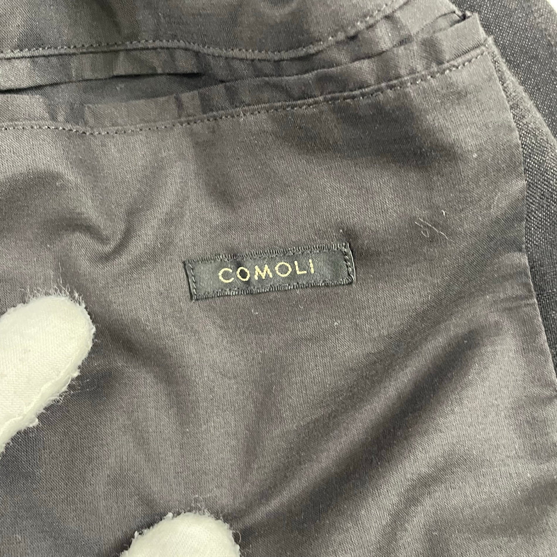 COMOLI / ヴィスコースリネン ハンティングベスト ブラック