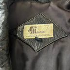 VINTAGE ヴィンテージ / レザーライダースジャケット 短丈 茶芯 SIZE:L