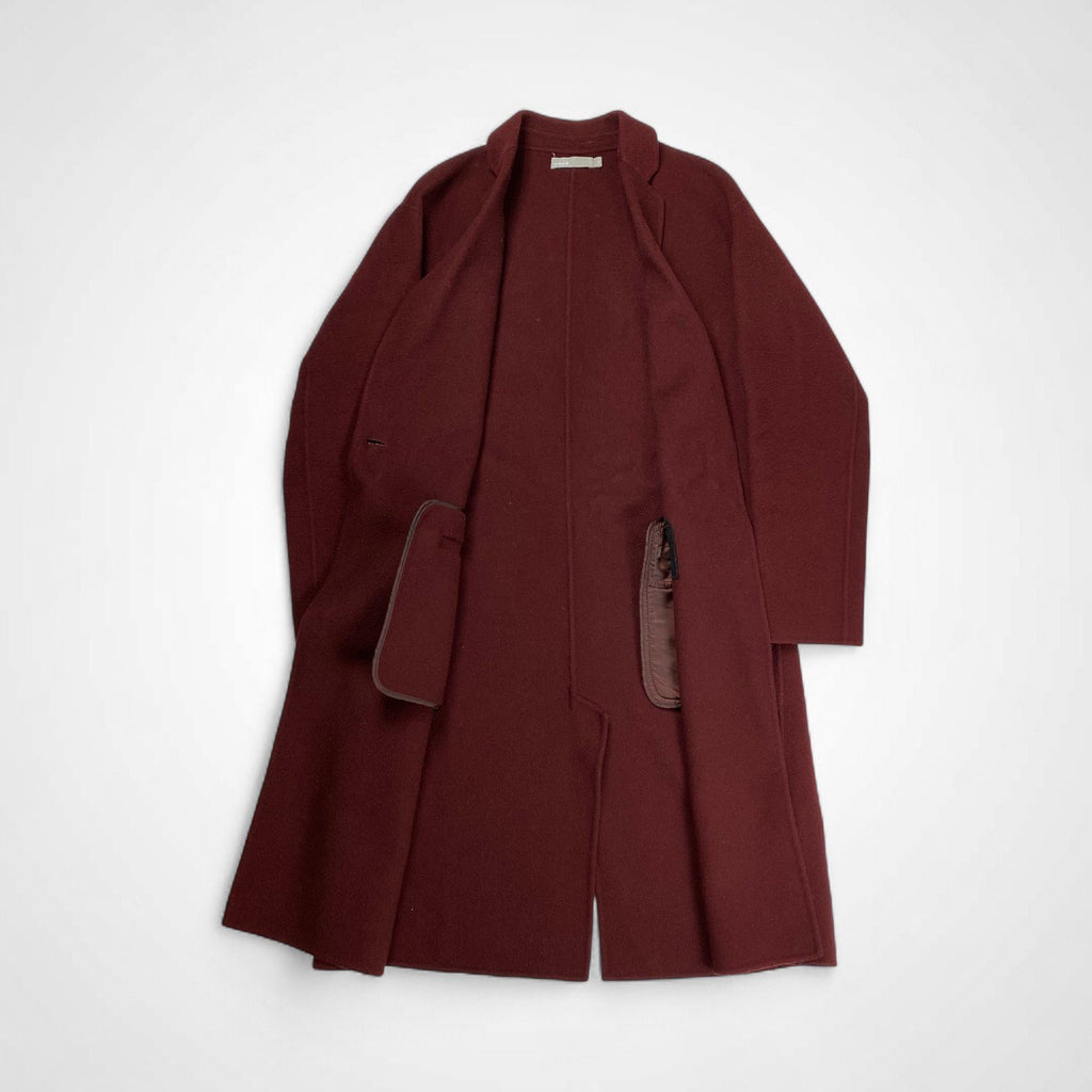 vince. ヴィンス / 1B ライトメルトンコート ワインレッド  参考定価：120,000程度 SIZE:XS
