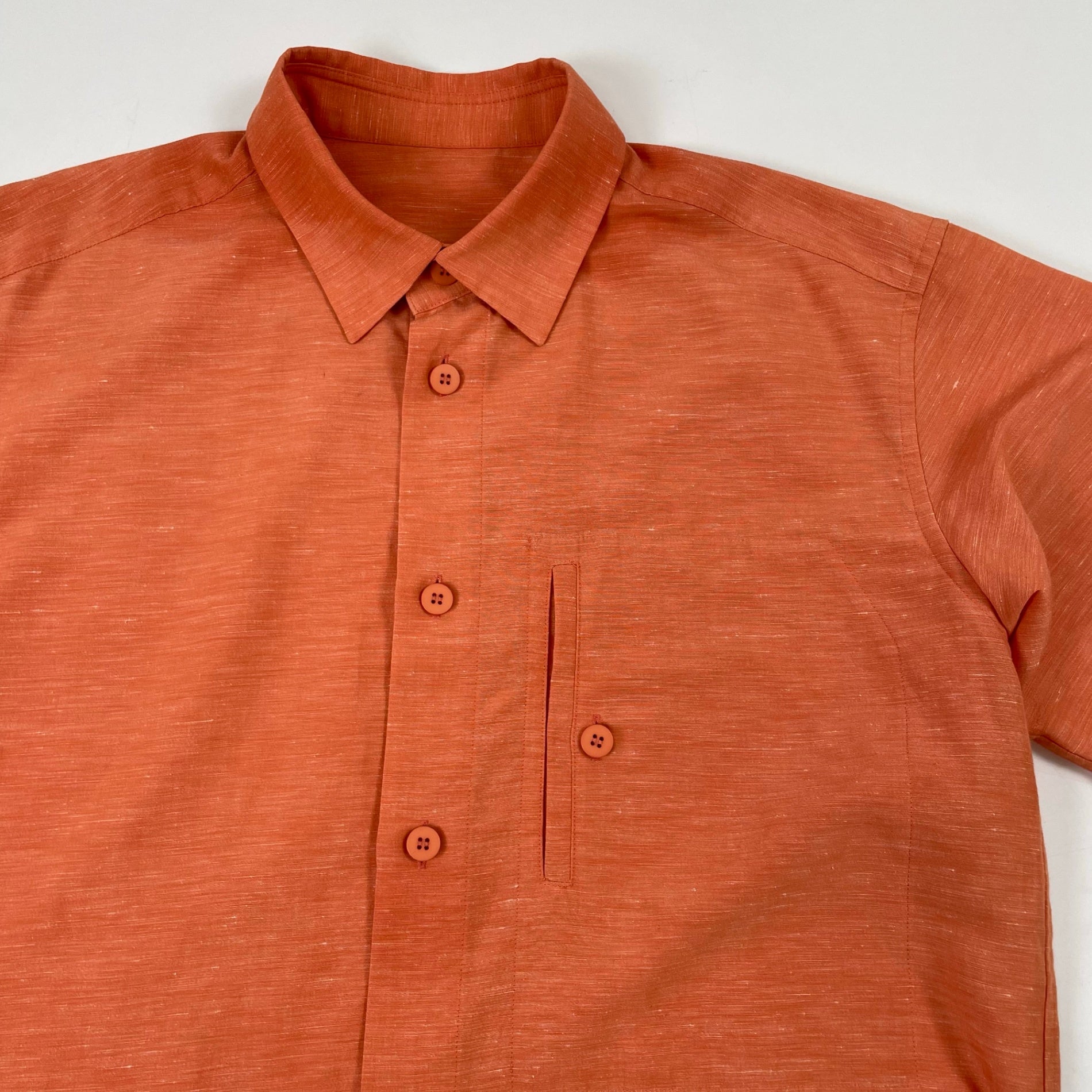 IM MEN ISSEY MIYAKE / KASURIシャツ リネンMIX 参考定価：36,000程度 SIZE:3