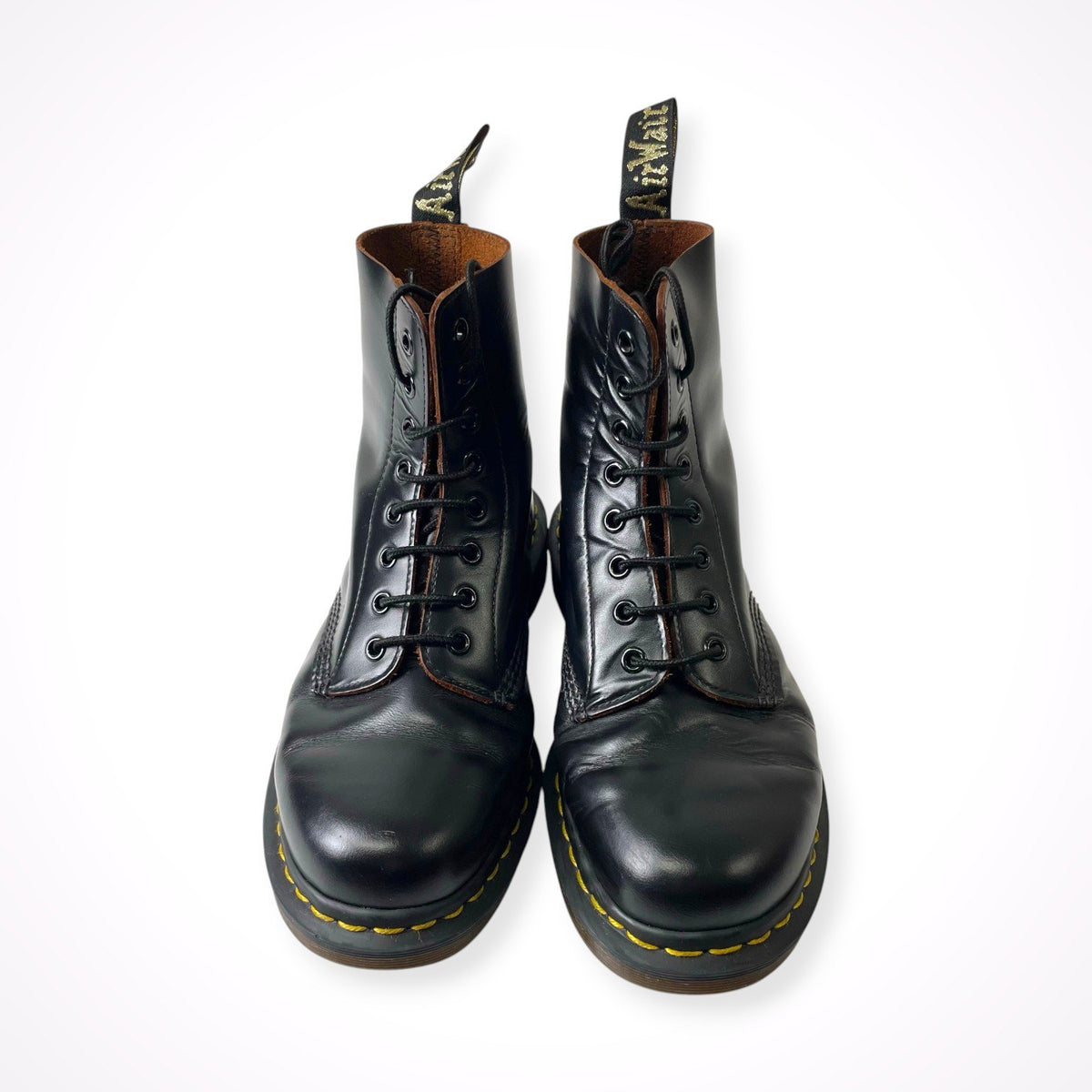 Dr. Martens / BLACK 8 EYELET BOOT heritage fit 箱付 参考定価：48,000+tax SIZE:UK7