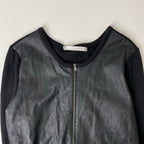 theory luxe / レザー×ニット カラーレスジャケット 参考定価：60,000程度 SIZE:38