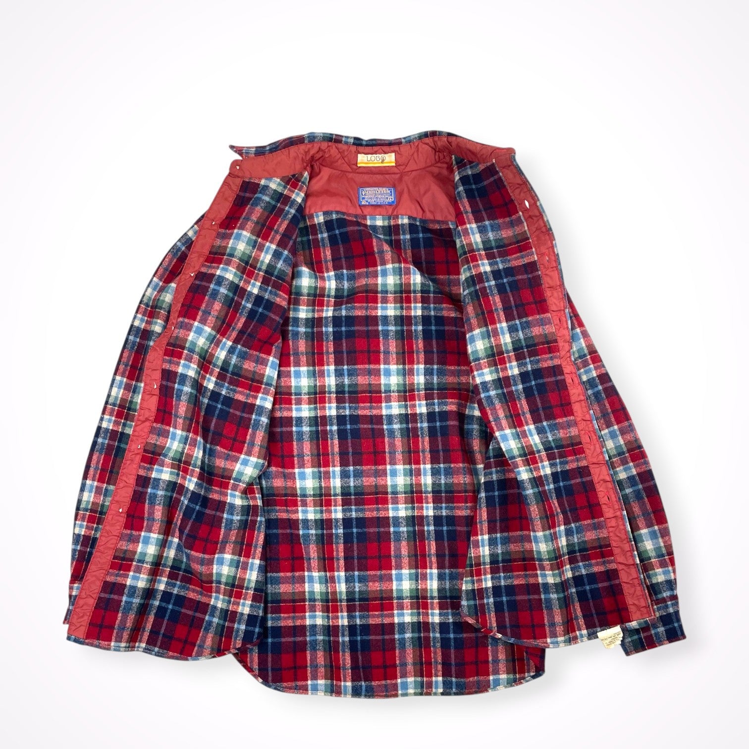 LOBO by Pendleton / 70sエルボーパッチネルシャツ USA製 SIZE:L