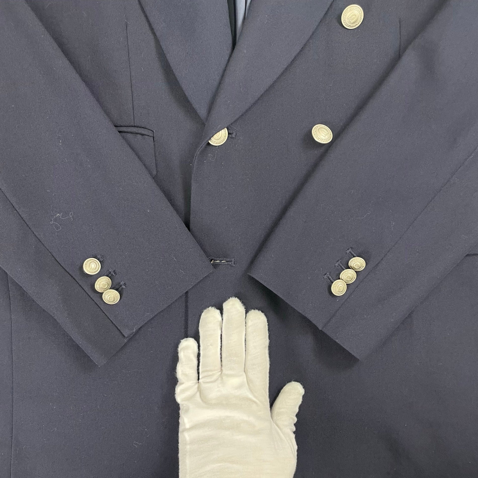 CAHLUMN / Merino WooL Saxony Double Breasted Blazer 1.1 参考定価：45,400+tax SIZE:L