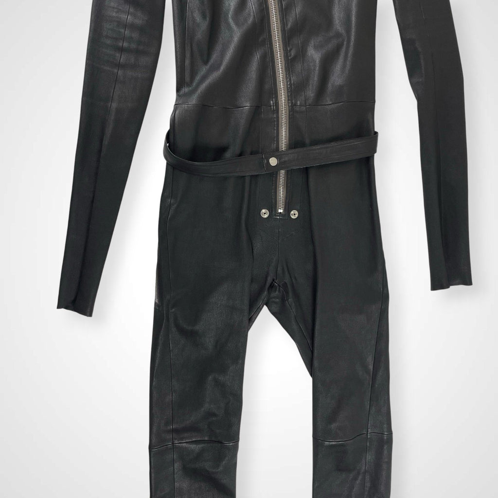 Rick Owens リックオウエンス / tight gary leather flight suits レザージャンプスーツ RR02A5550-LS SIZE:48