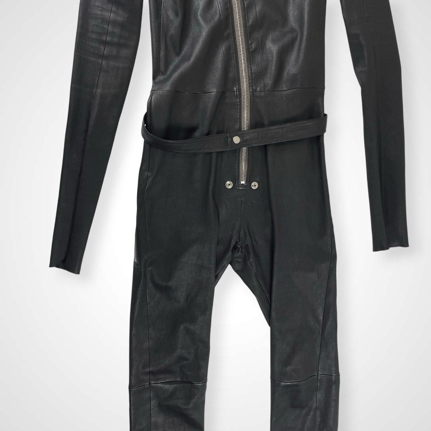 Rick Owens リックオウエンス / tight gary leather flight suits レザージャンプスーツ RR02A5550-LS SIZE:48