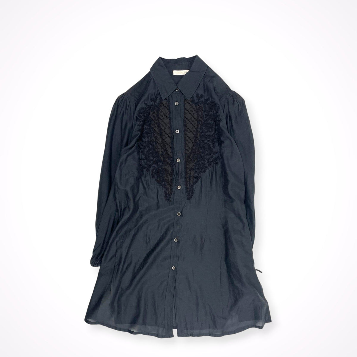 SCERVINO STREET / 長袖レース刺繍チュニックシャツ 参考定価：70,000程度 SIZE:46