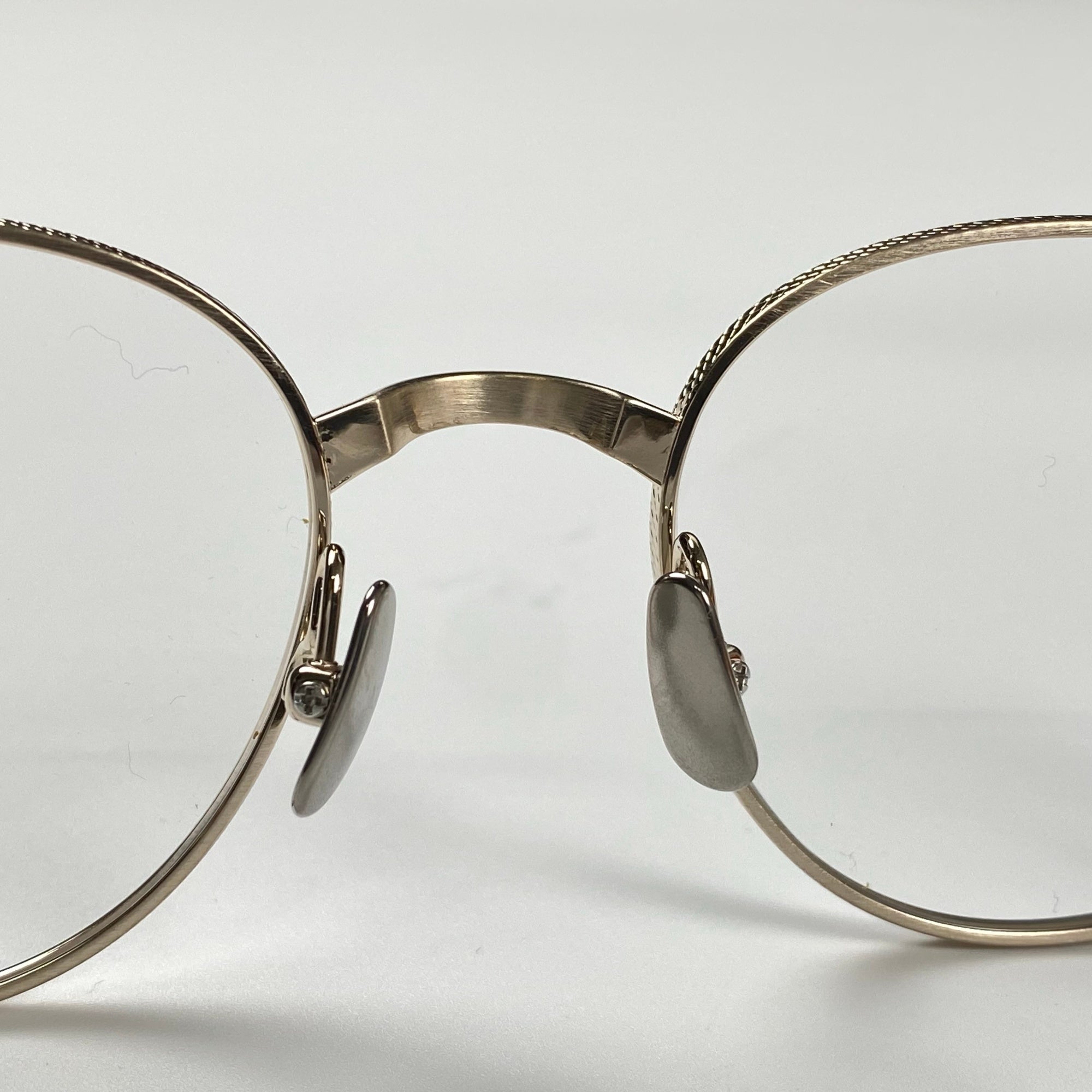 【極美品】 金子眼鏡 最上位Premiumライン / KMP-20 シルバーコンビ 眼鏡 METALシリーズ 度なしレンズ 参考定価：76,000+tax