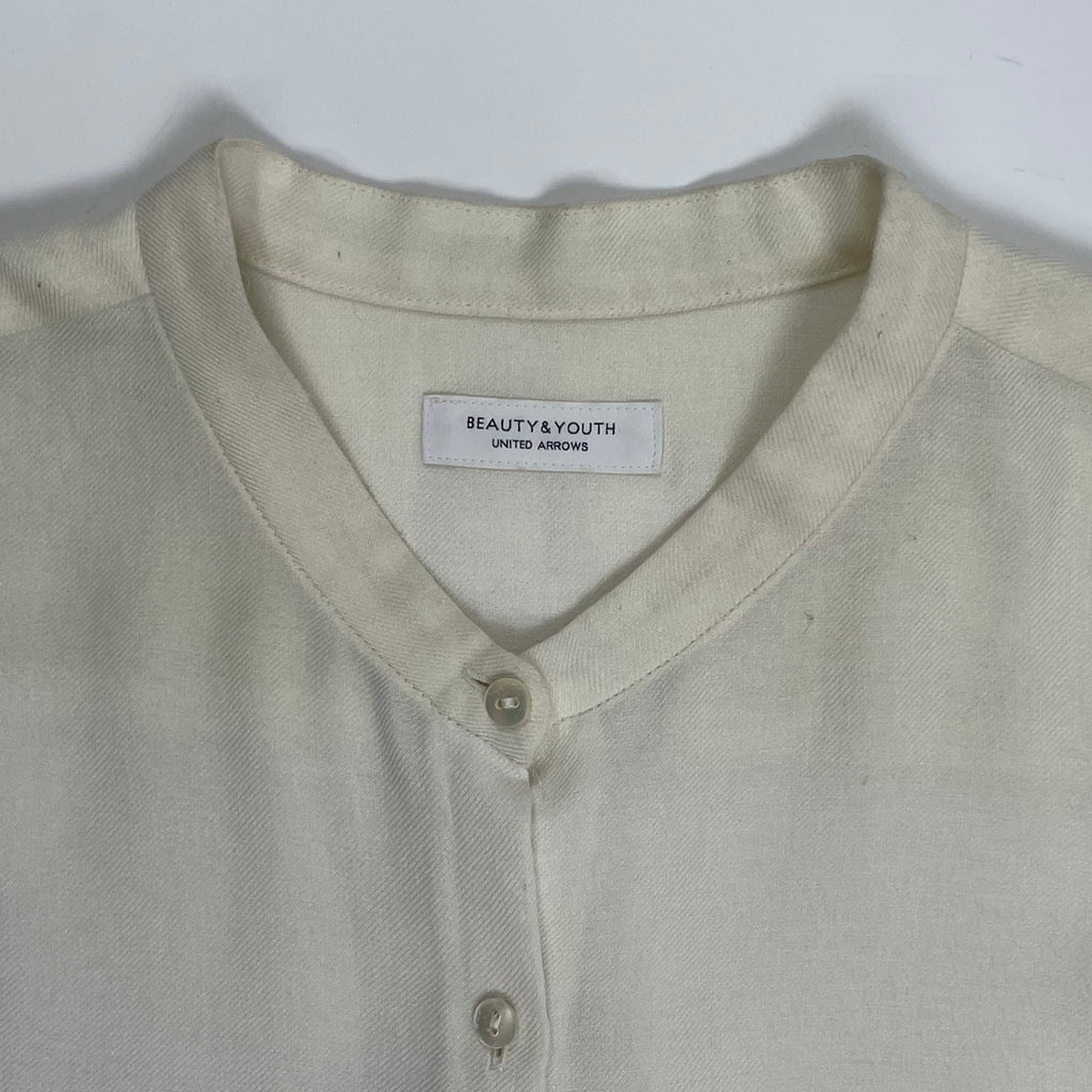 BEAUTY＆YOUTH ビューティーアンドユース / バンドカラーロングスリーブシャツ 参考定価：12,500+tax SIZE:FREE