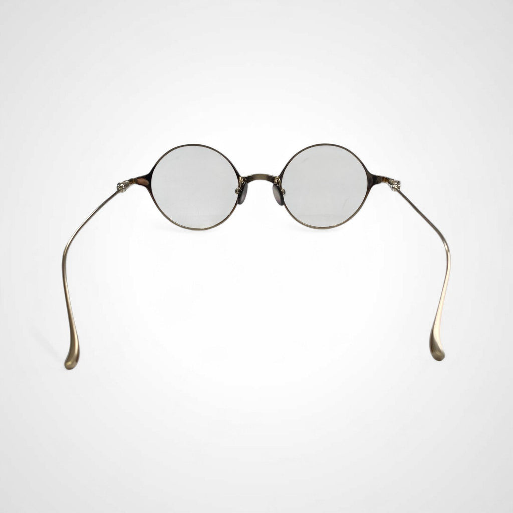 金子眼鏡 「PREMIUMシリーズ」 / ラウンド SILVER925ミックス 度なしクリアレンズ 参考定価：80,000程度 SIZE:47□22-141