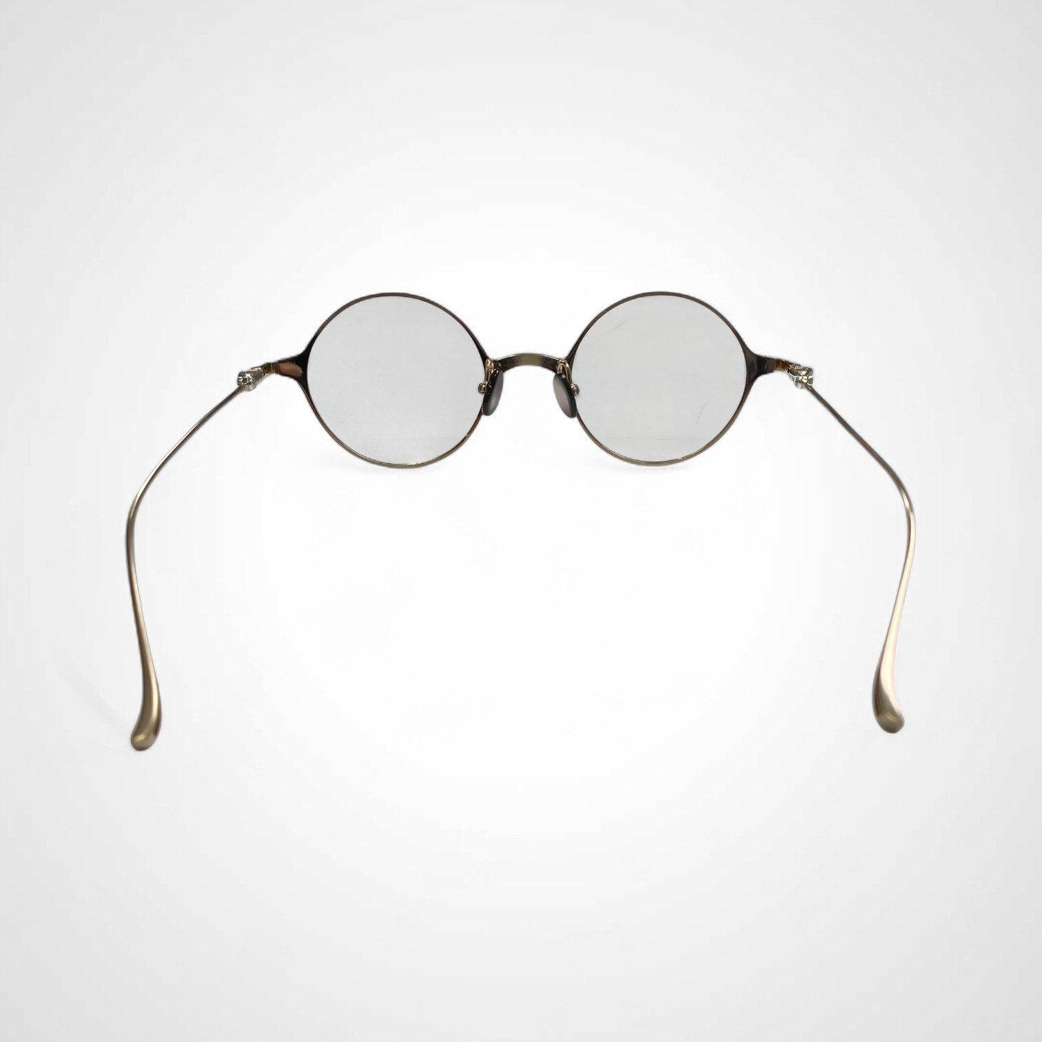 金子眼鏡 「PREMIUMシリーズ」 / ラウンド SILVER925ミックス 度なしクリアレンズ 参考定価：80,000程度 SIZE:47□22-141