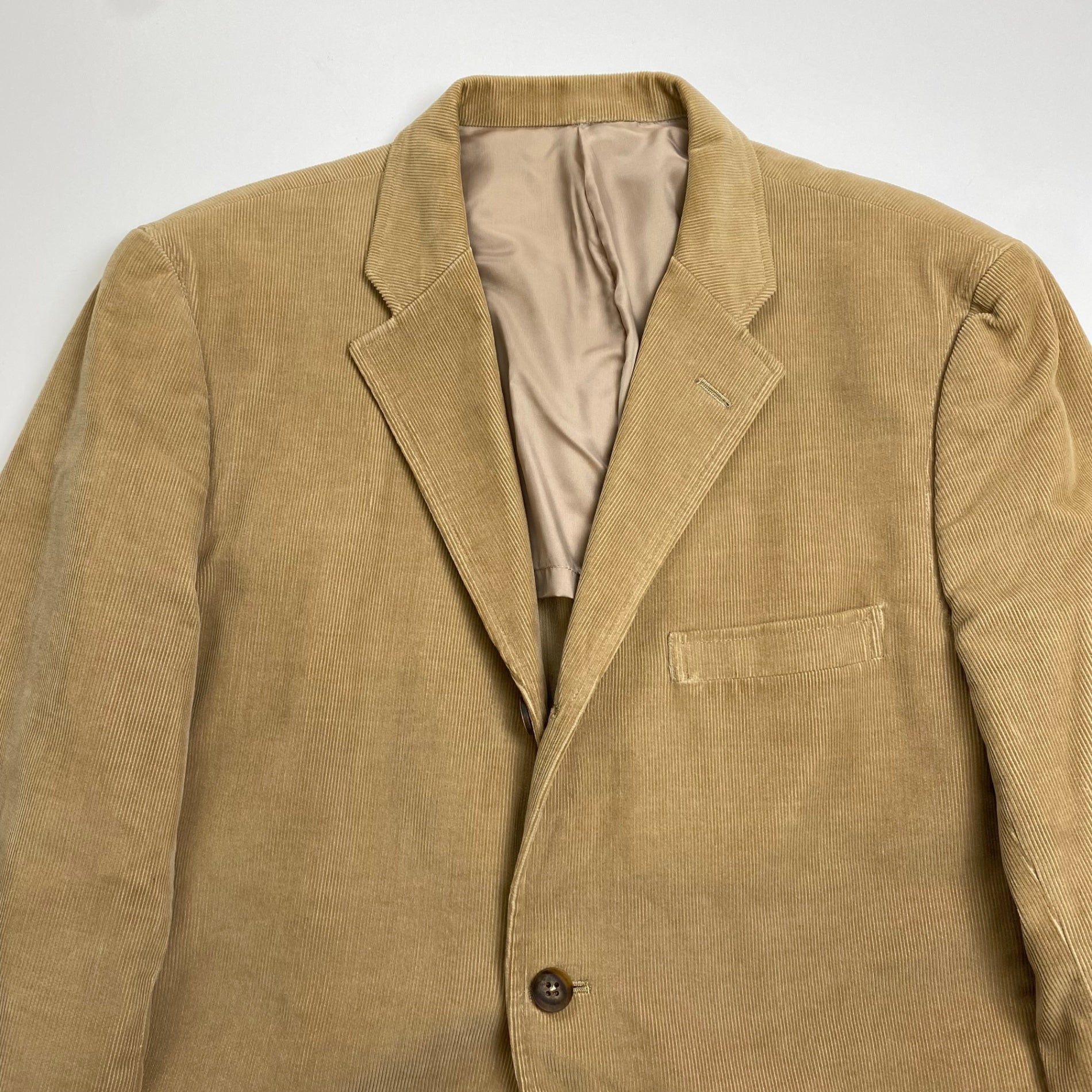 VAN JAC ヴァン ヂャケット / コーデュロイ 段返り3Bジャケット ベージュ SIZE:L
