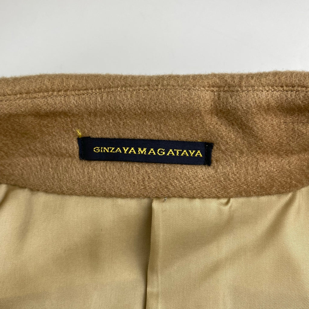 Ermenegildo Zegna社 GINZA YAMAGATAYA仕立て / 最高級ピュアカシミア100％ カシミアコート 水牛ボタン 銀座 老舗テーラー  SIZE：L程度