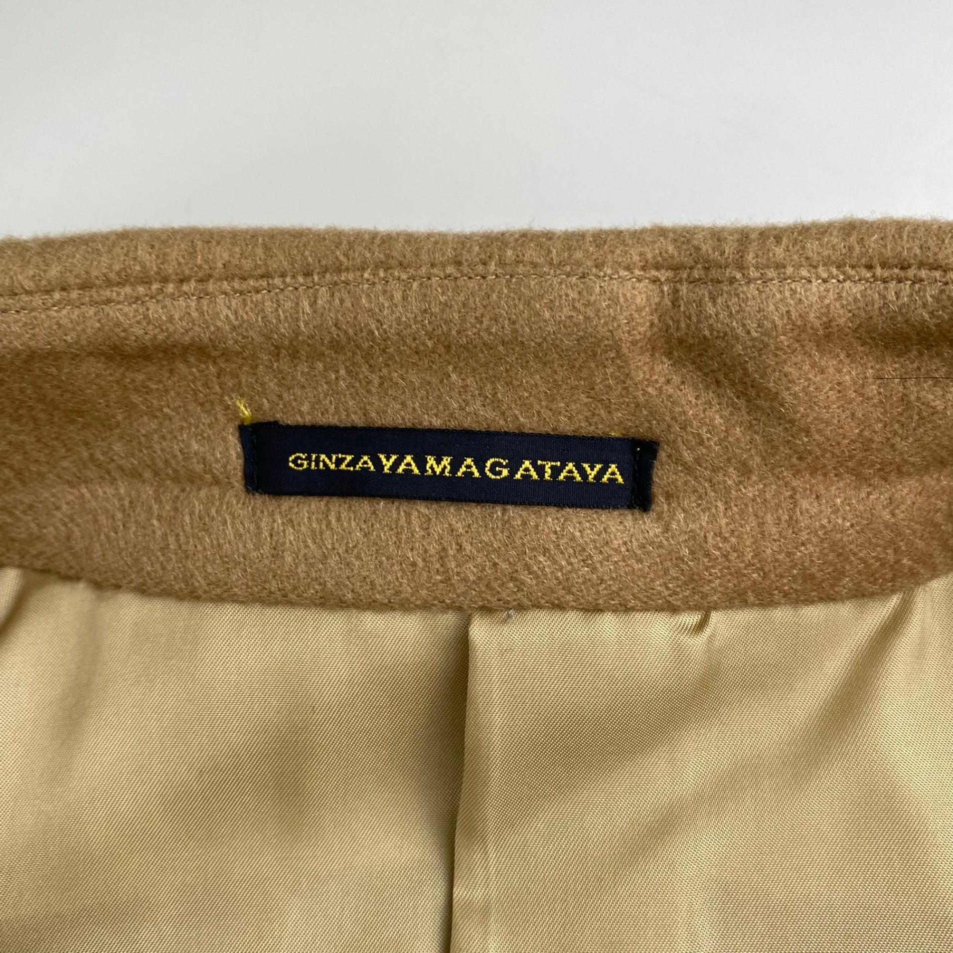 Ermenegildo Zegna社 GINZA YAMAGATAYA仕立て / 最高級ピュアカシミア100％ カシミアコート 水牛ボタン 銀座 老舗テーラー  SIZE：L程度