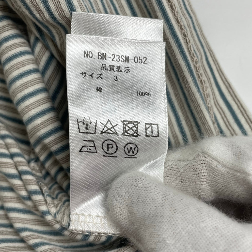 BATONER バトナー / TORNADE COTTON BORDER T-SHIRT 参考定価：12,000+tax SIZE:3