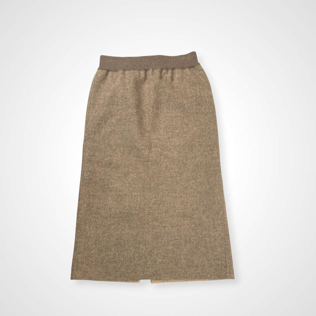 DES PRES デプレ / ライトダブルフェイスシャギー Iラインスカート 参考定価：32,000+tax SIZE:36