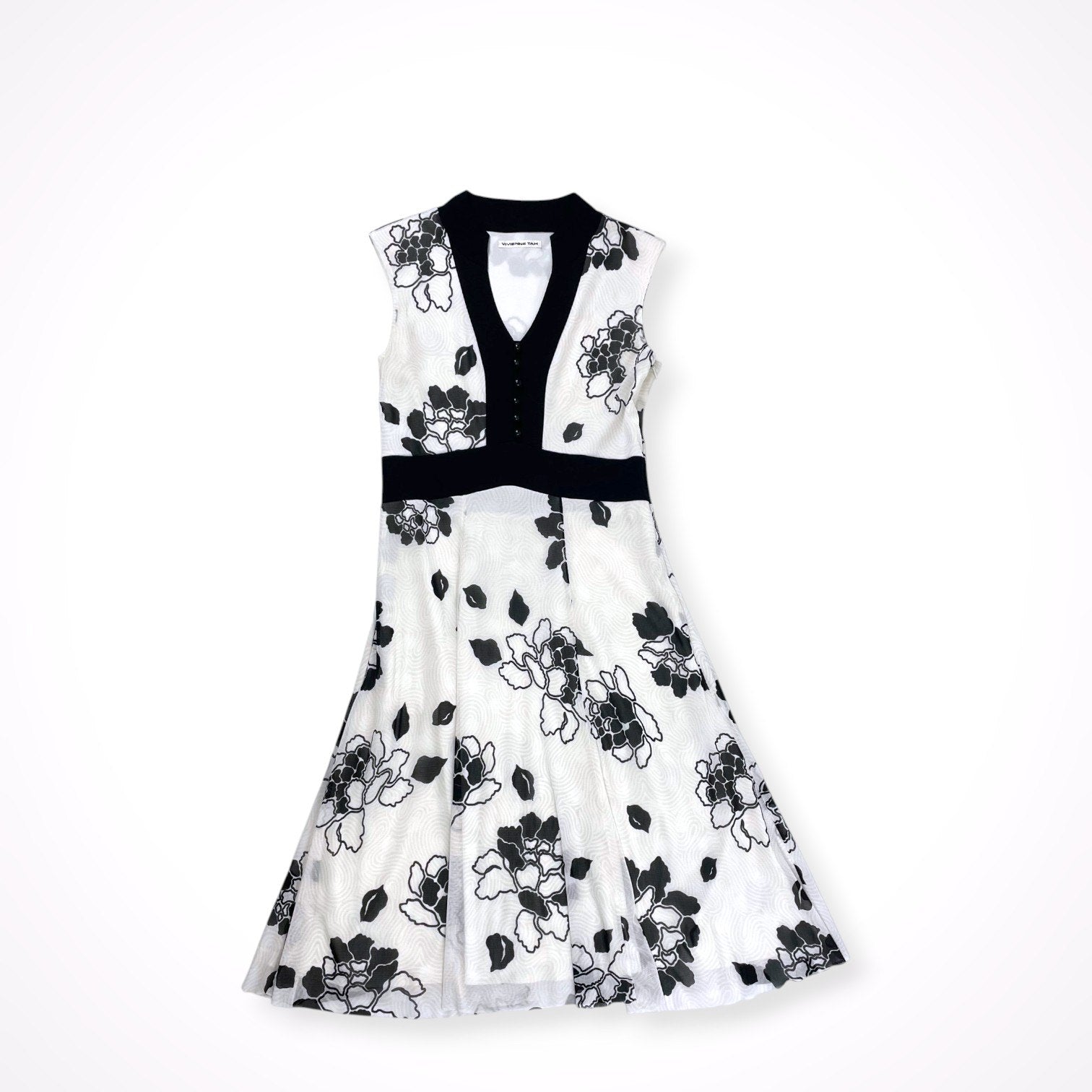 VIVIENNE TAM / 総柄ノースリーブワンピース SIZE:0