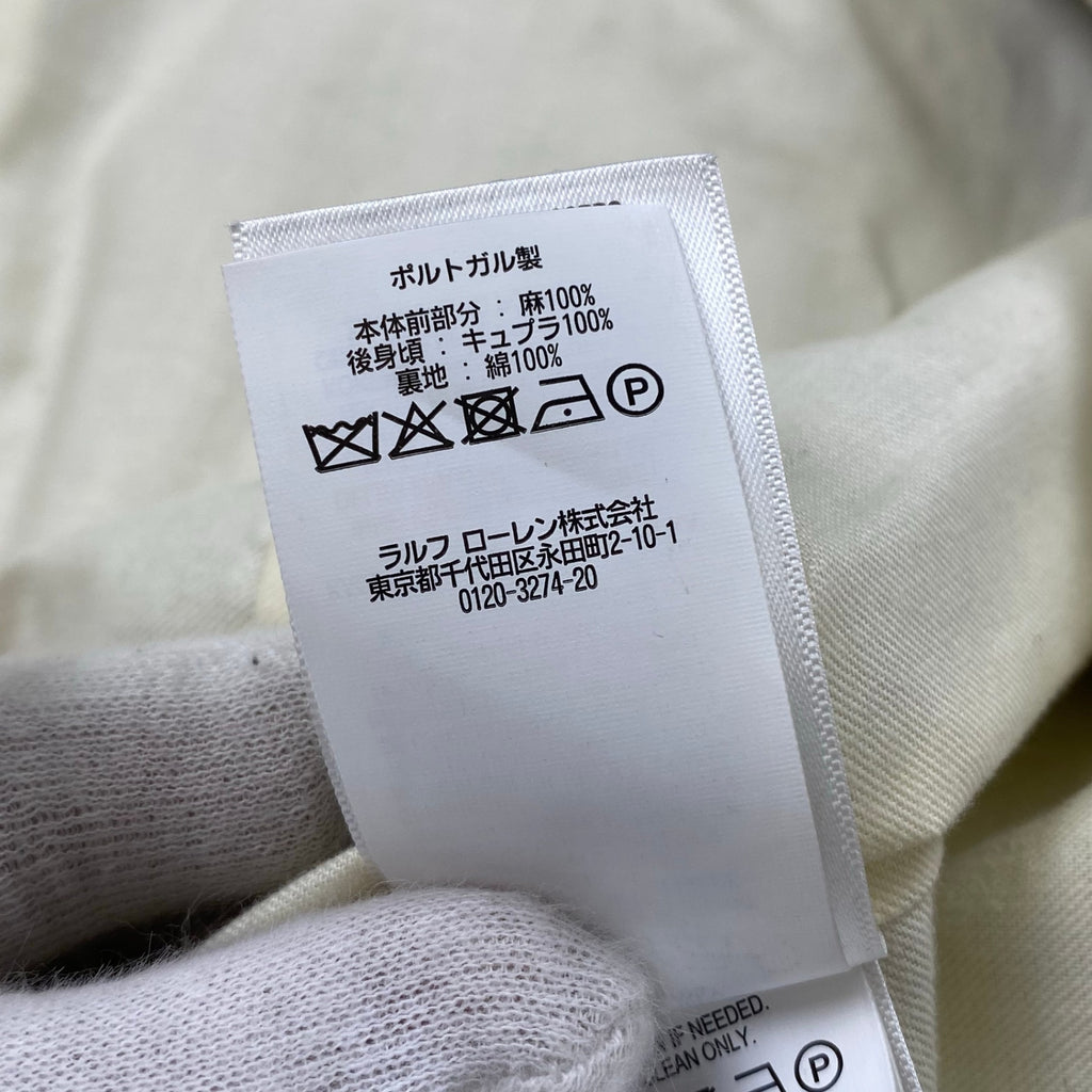 【HARITAGE ICON】 Polo by Ralph Lauren ポロ バイ ラルフローレン / リネン100％ ツイードベスト ジレ 参考定価：70,000程度 SIZE：36S