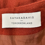 SAYAKA DAVIS × TOMORROW LAND / コラボウールツイルワンピース 参考定価：70,000程度 SIZE:2