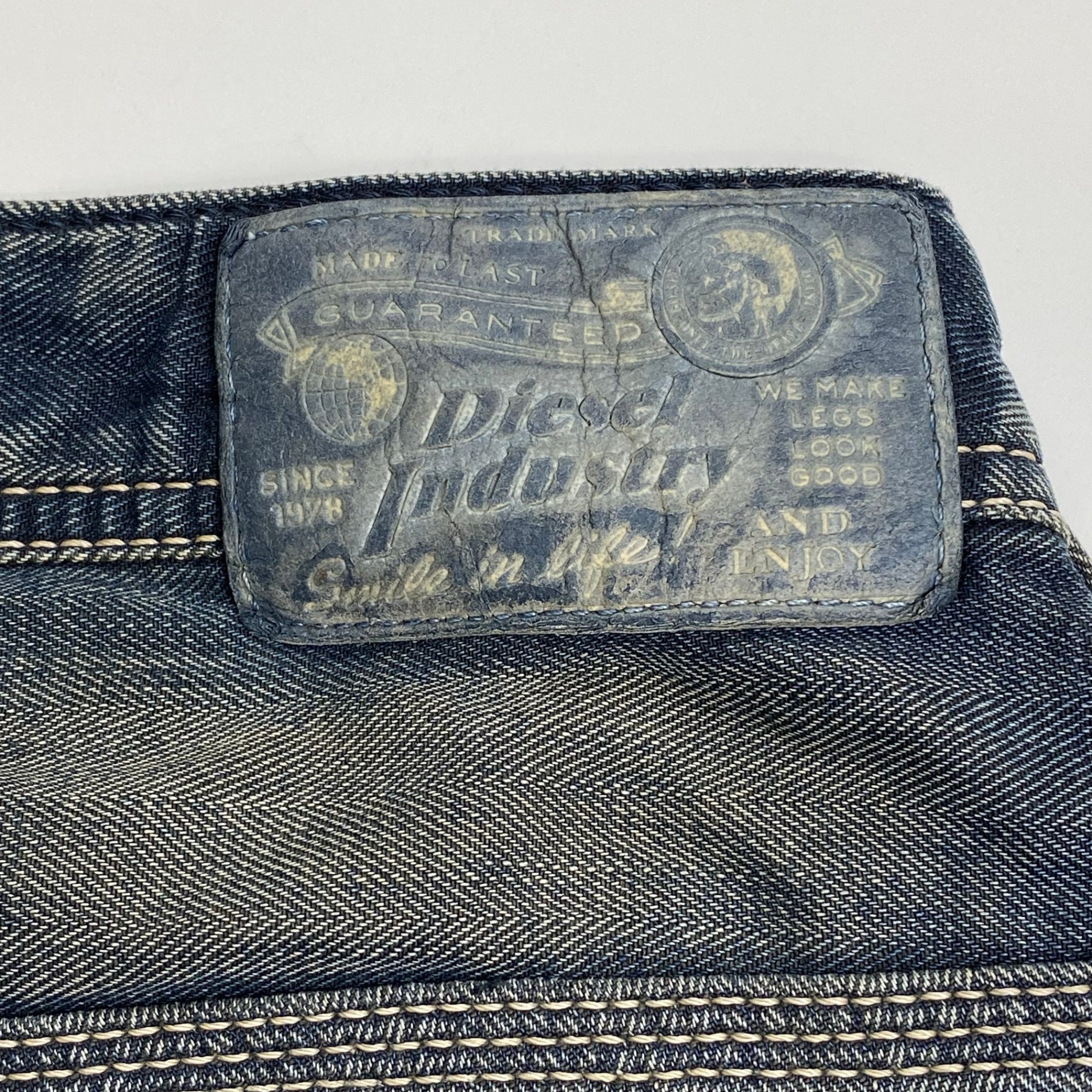 DIESEL ディーゼル / KROOLEY 0660Q ヘリンボーン デニムパンツ SIZE:W27 L30