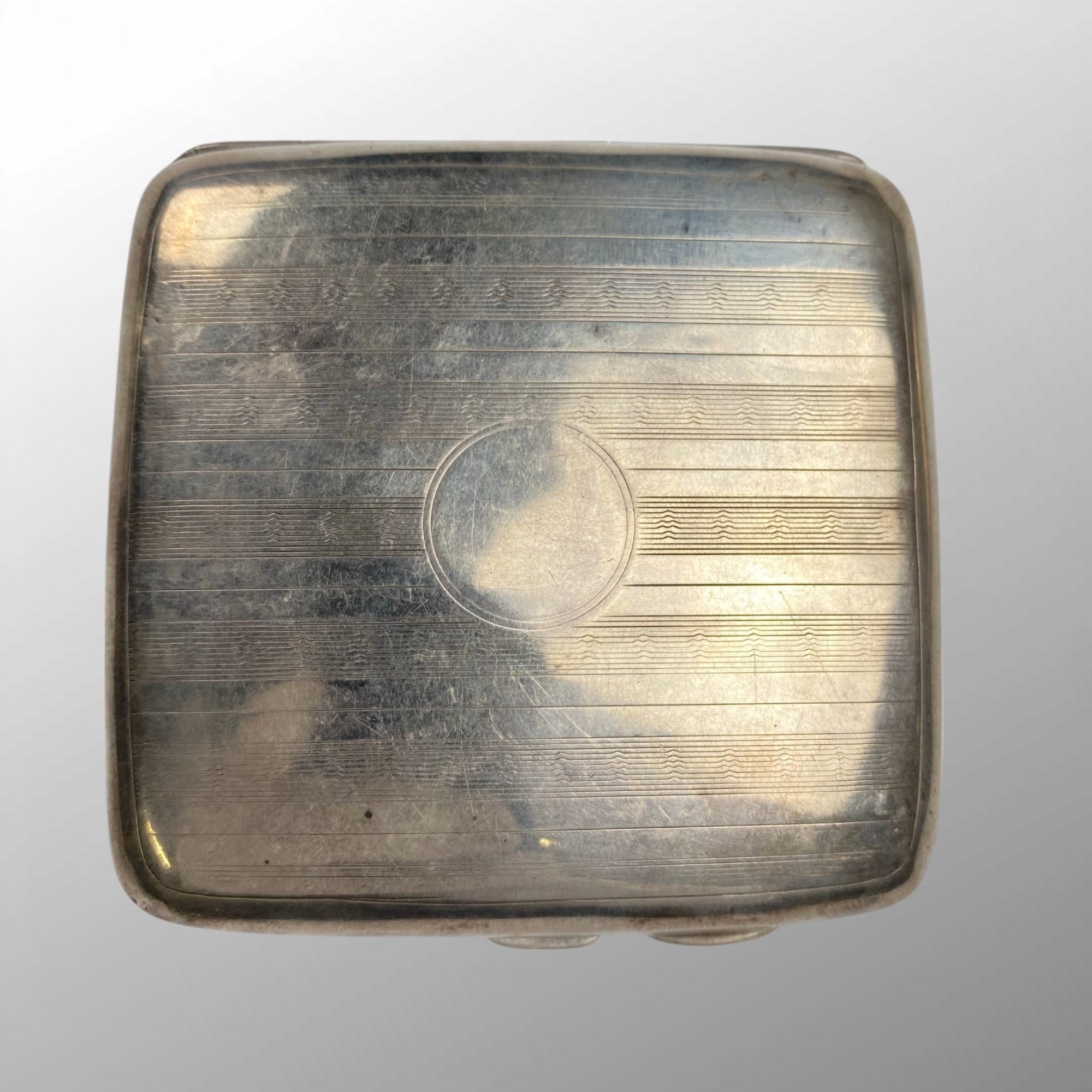UK ANTIQUE アンティーク / 1921 シガレットケース ホールマーク【スタンダードマーク・Birmingham】