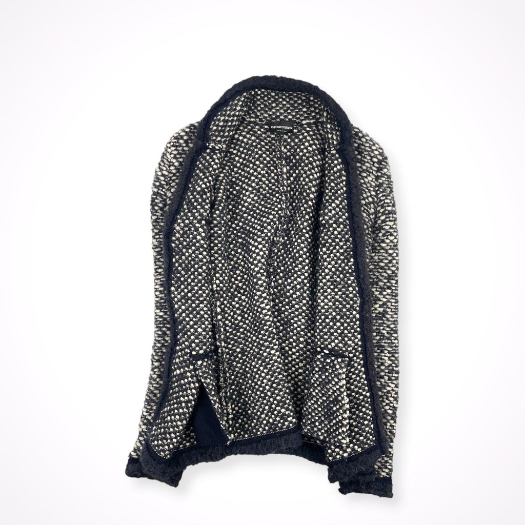 EMPORIO ARMANI / パイピングツイードニットジャケット 参考定価：100,000程度 SIZE:42