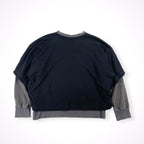 Vivienne Westwood RED LABEL / 3Dラインオーブ刺繍レイヤード裏毛トップ 参考定価：38,000+tax SIZE:00