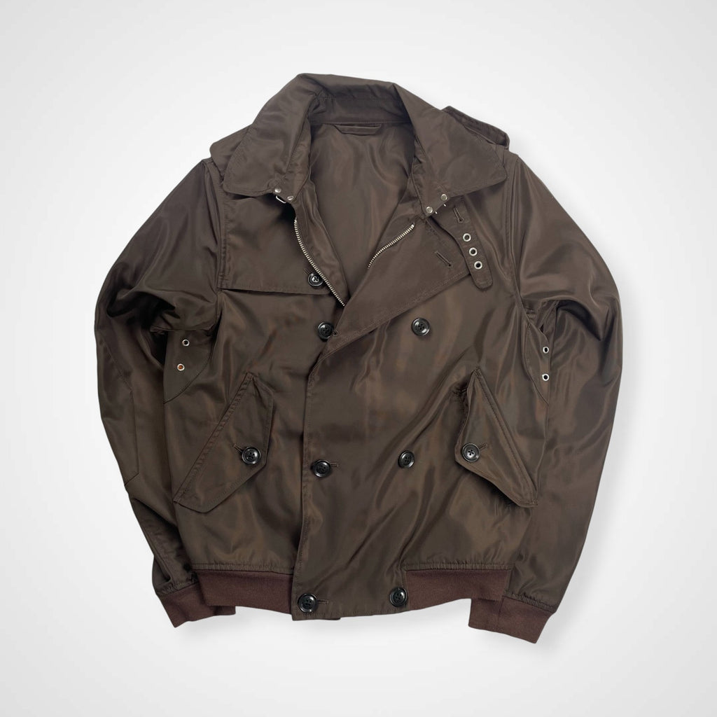 Old BEAMS International Gallery BEAMS オールドビームス インターナショナルギャラリー ビームス / ショートトレンチブルゾン ブラウン 参考定価：60,000程度 SIZE：48