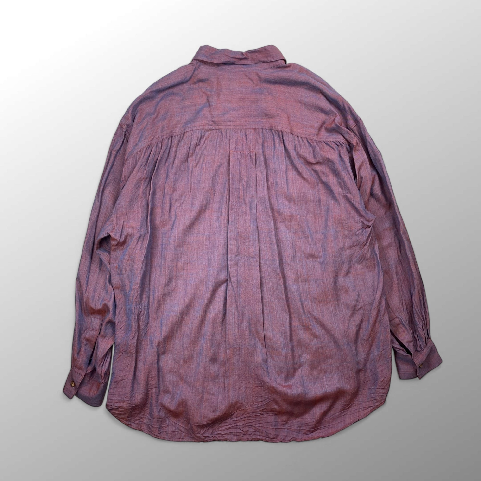 GOOUCH グーチ / シルクリネン デザイン シャツ SIZE：XL