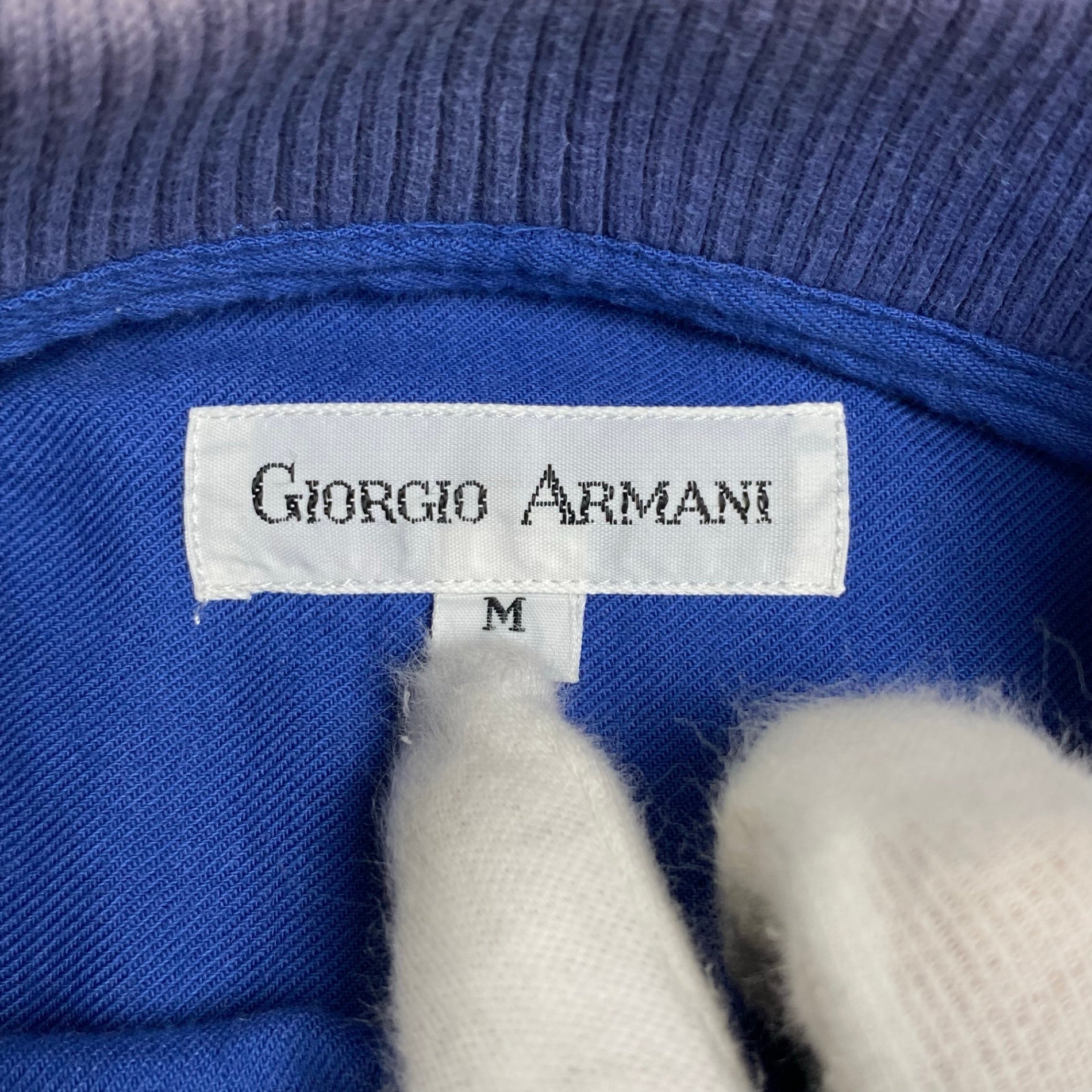 GIORGIO ARMANI ジョルジオ アルマーニ / ヴィンテージ コットンウール ギャバジンシャツ  SIZE:M