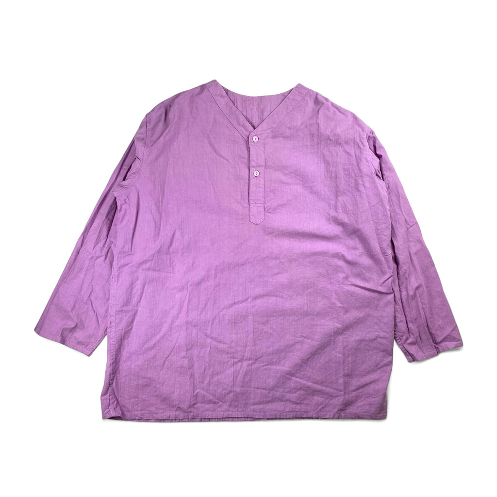 VINTAGE ロシアンミリタリー EURO / 後染め スリーピングシャツ SIZE：L程度