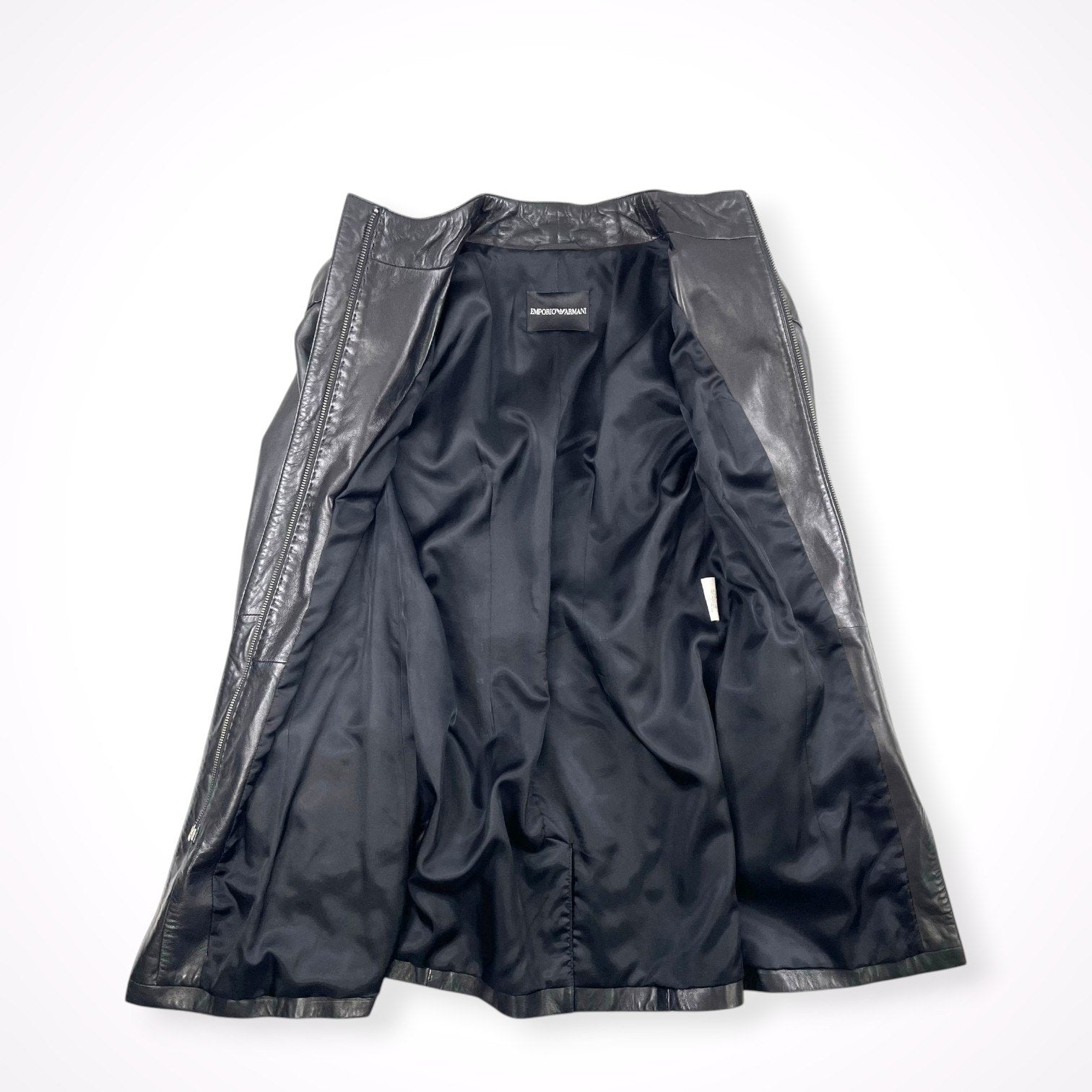 EMPORIO ARMANI / ヴィンテージラムレザーコート 参考定価：250,000程度 SIZE:44
