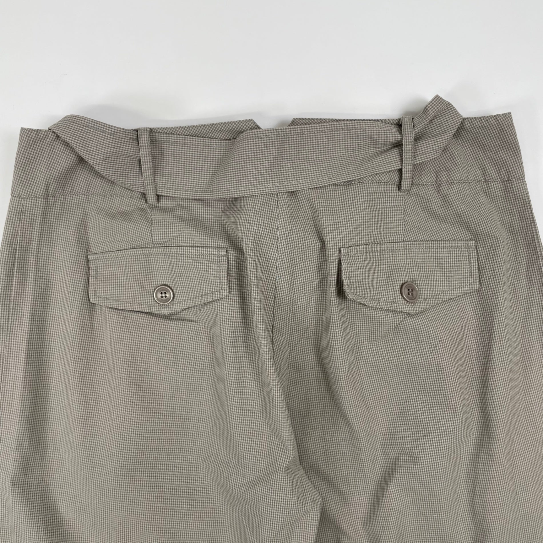 CRISTINA GAVIOLI / コットンリネンベルテッドハーフパンツ SIZE:46