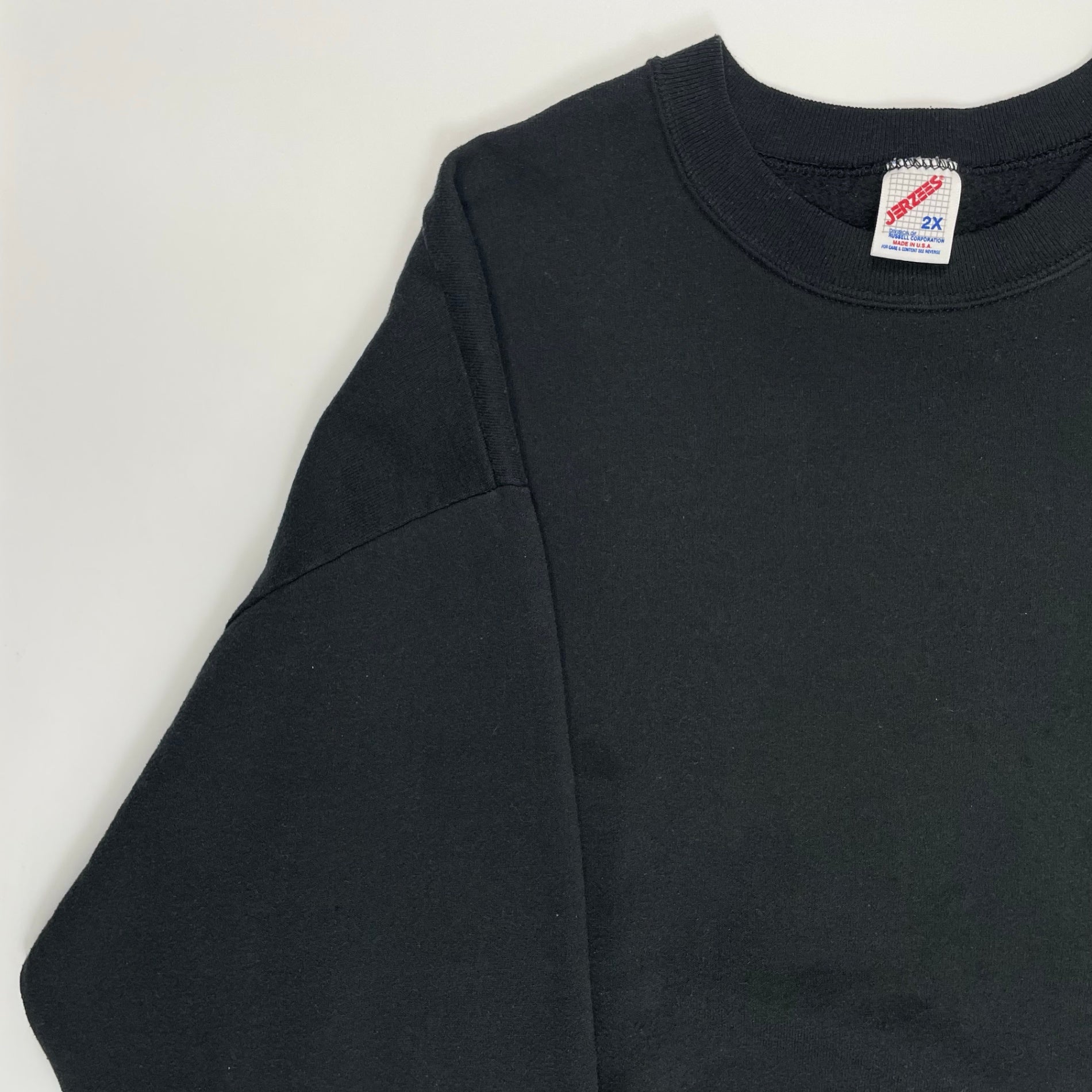 VINTAGE JERZEES ヴィンテージ ジャージーズ / 8-90s USA製ブランクスウェット ブラック SIZE:2X