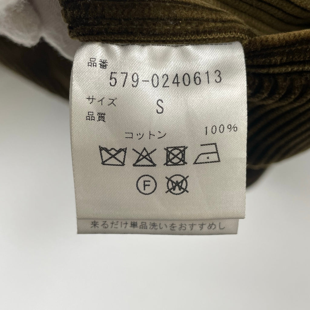 MARGARET HOWELL / HEAVY CORD 8 WALE 参考定価：48,000+tax SIZE:Ｓ