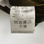 MARGARET HOWELL / HEAVY CORD 8 WALE 参考定価：48,000+tax SIZE:Ｓ