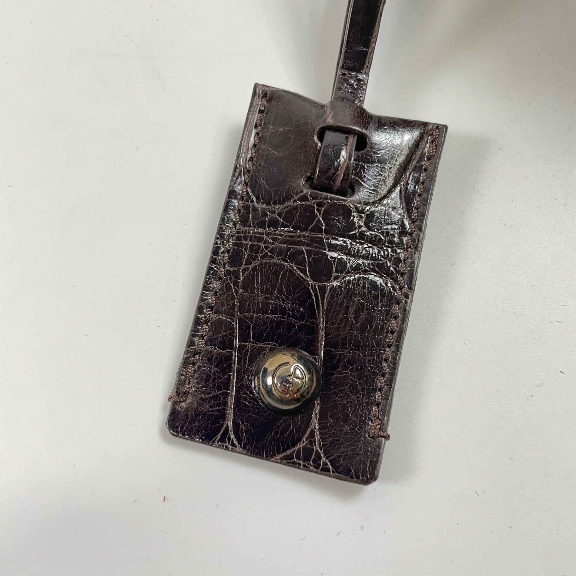GIORGIO ARMANI / 90-00s ヴィンテージ クロコ型押しハンドバッグ 参考定価：400,000程度
