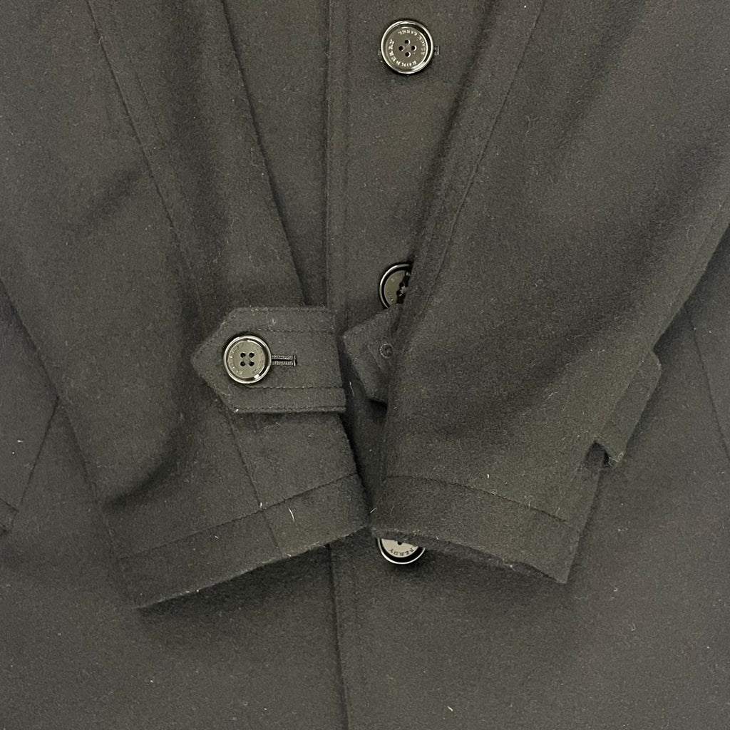 BURBERRY BLACK LABEL / ファー付メルトンショートコート 参考定価：100,000程度 SIZE:L