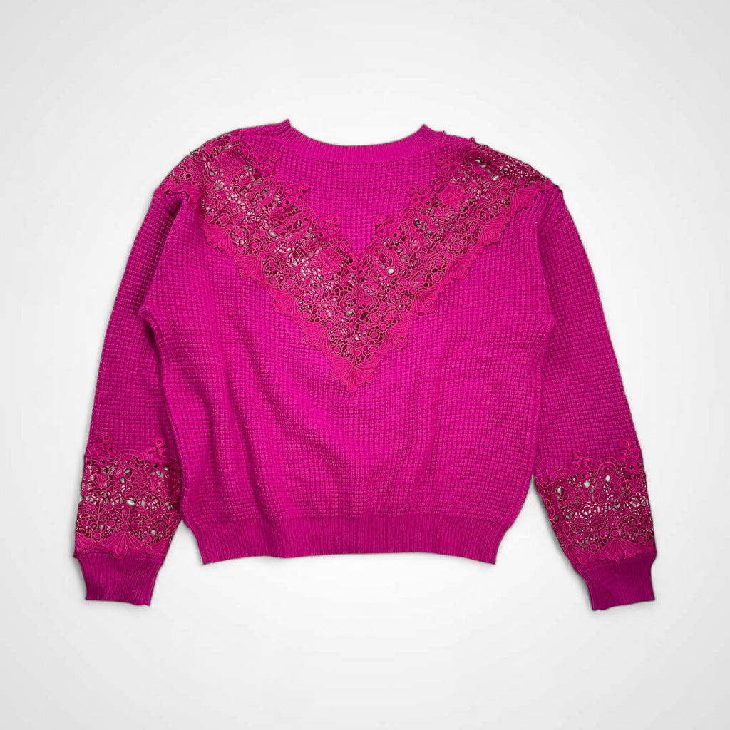 Hysteric Glamour ヒステリックグラマー / BEAR LACEワッフル編 プルオーバー 参考定価：29,800+tax SIZE：FREE