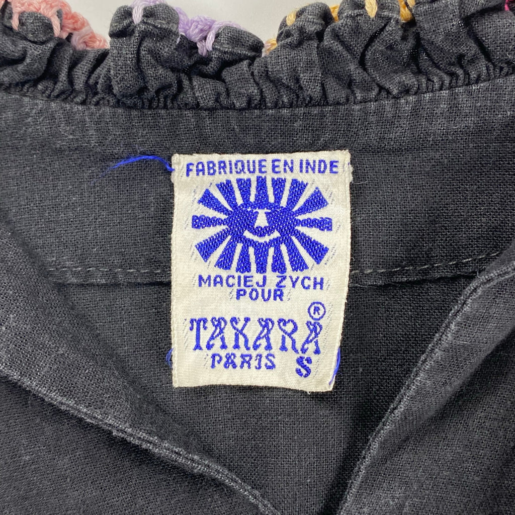 7-80s FRENCH VINTAGE フレンチヴィンテージ / ヴィンテージ フォークロアワンピース ボヘミアンスタイル SIZE:S