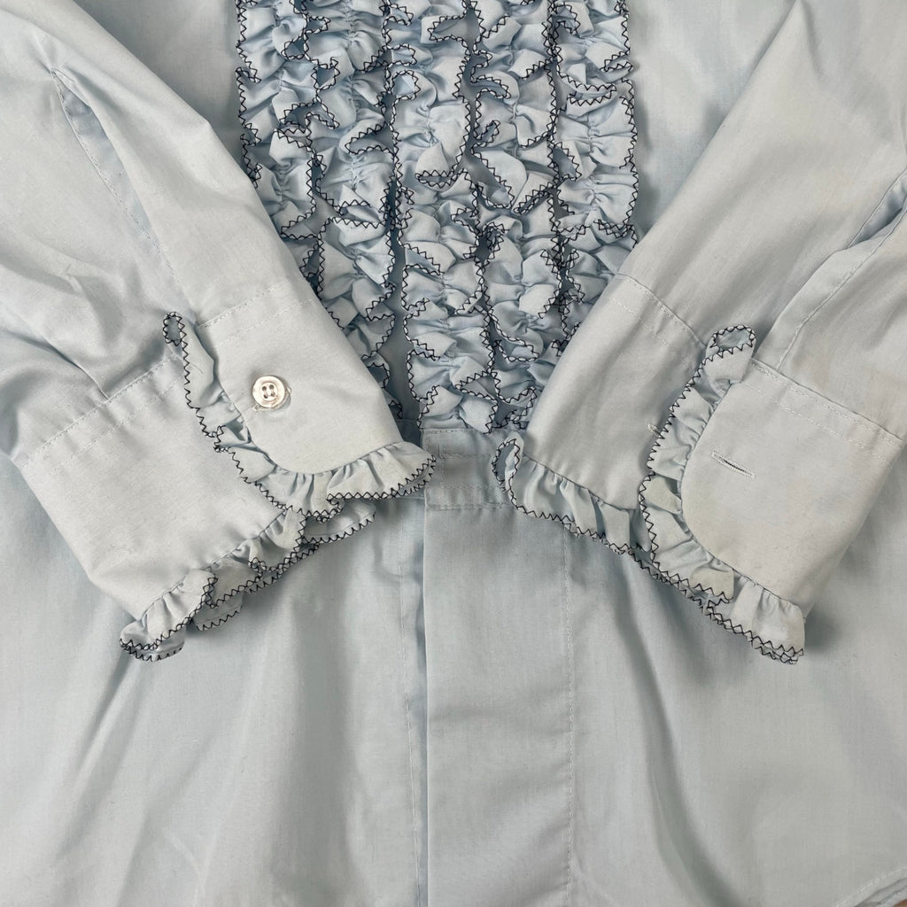VINTAGE / 70s ヴィンテージフリルシャツ SIZE：L程度