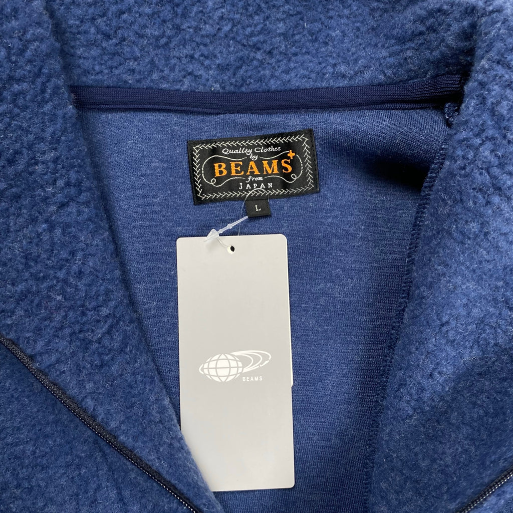 BEAMS PLUS ビームスプラス / フリースミリタリーハーフジップ タグ付 参考定価：18,000+tax SIZE:L