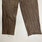 VINTAGE ヴィンテージ / 〈JEAN PIERRE MICHELET〉 再構築デザインストライプレザーパンツ SIZE：42