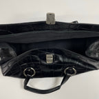 collection PRIVEE? コレクションプリヴェ / レザーボストンバッグ ブラック H.P FRANCE取扱い 参考定価：150,000程度