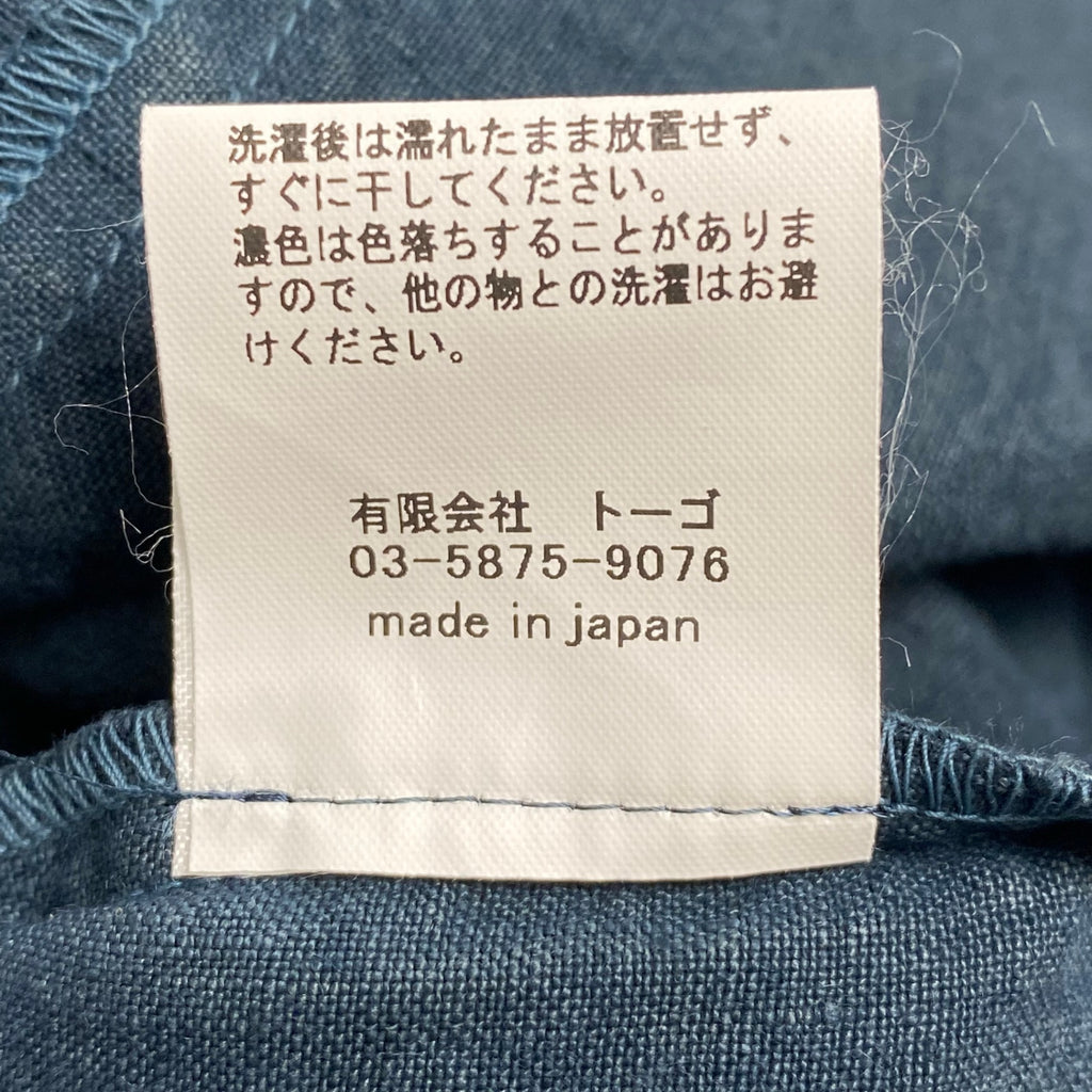 nonnotte × bridge ノノット ブリッジ / 別注 リネンシャツ 青銅色 25年夏発売  SIZE:FREE