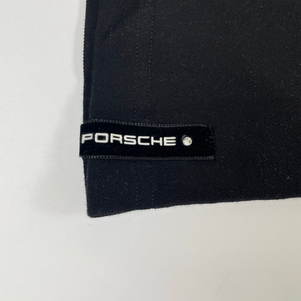 PORSCHE / ラインストーンポロシャツ 参考定価：20,000程度 SIZE:M