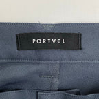 PORTVEL ポートヴェル / ポケットデザイン ストレートスラックス ブルーグレー SIZE:1