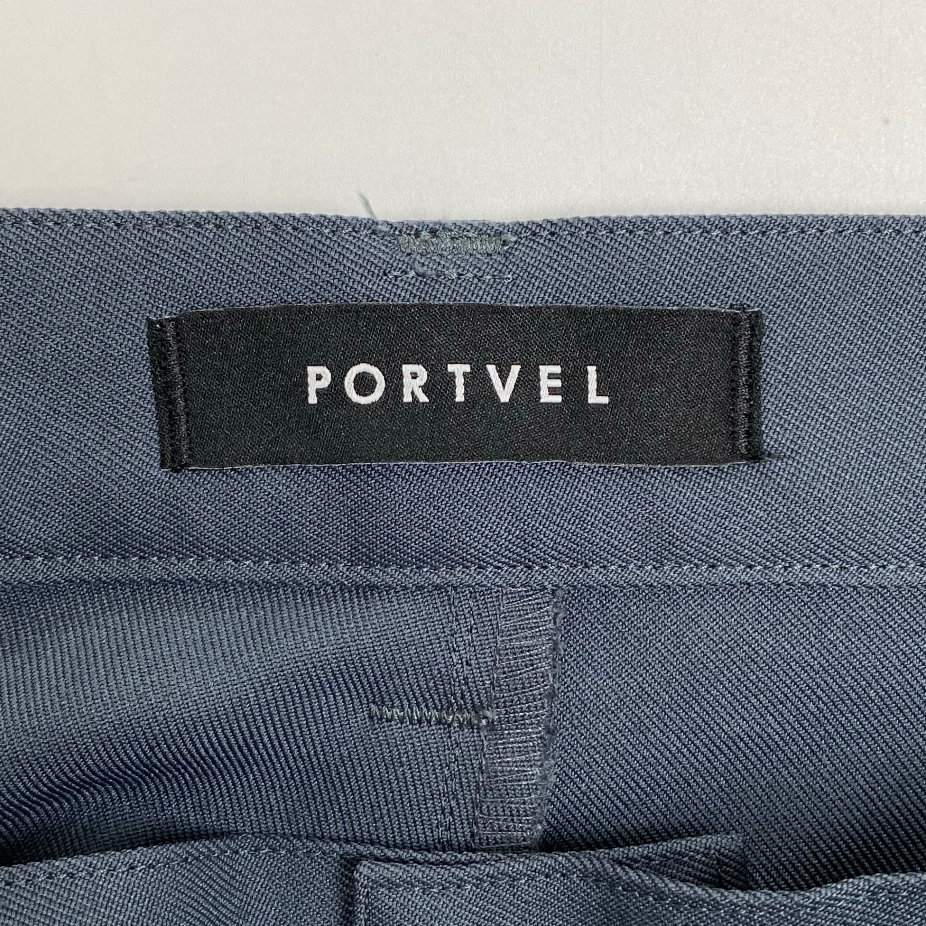 PORTVEL ポートヴェル / ポケットデザイン ストレートスラックス ブルーグレー SIZE:1