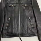 NEUTRAL INFINITY ニュートラルインフィニティ JACKROSE ジャックローズ / レザートラッカージャケット ブラック 参考定価：40,000程度 SIZE:M