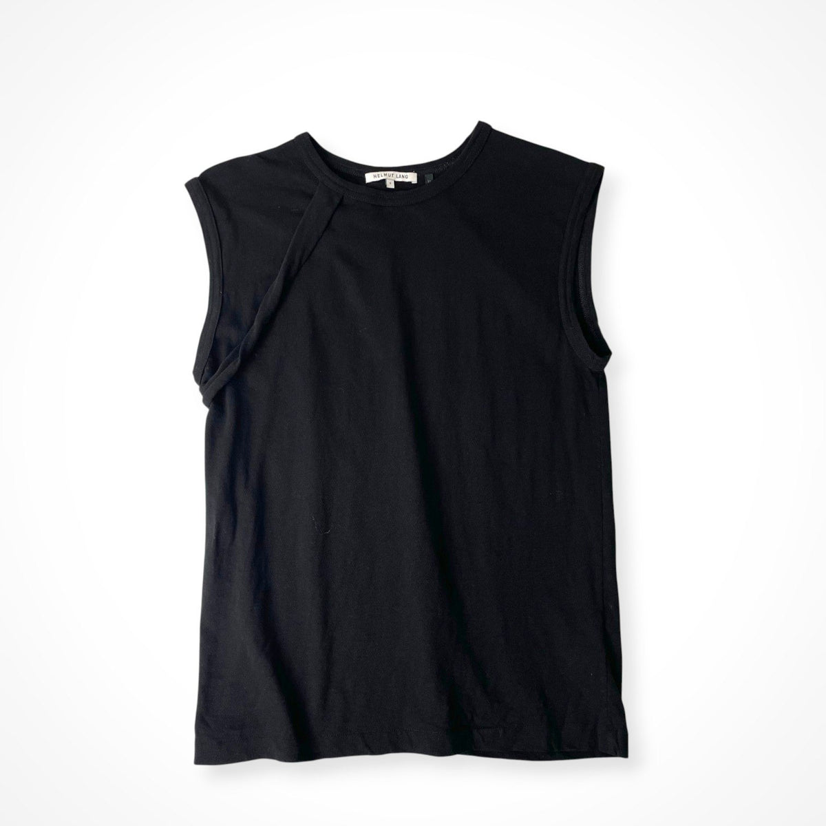 HELMUT LANG / 16SS アシンメトリー ノースリーブTEE SIZE:S